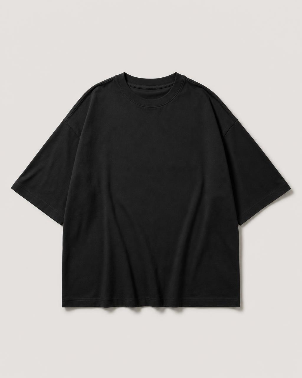 Plain oversized drop shoulder t-shirt (blank), photo 2
