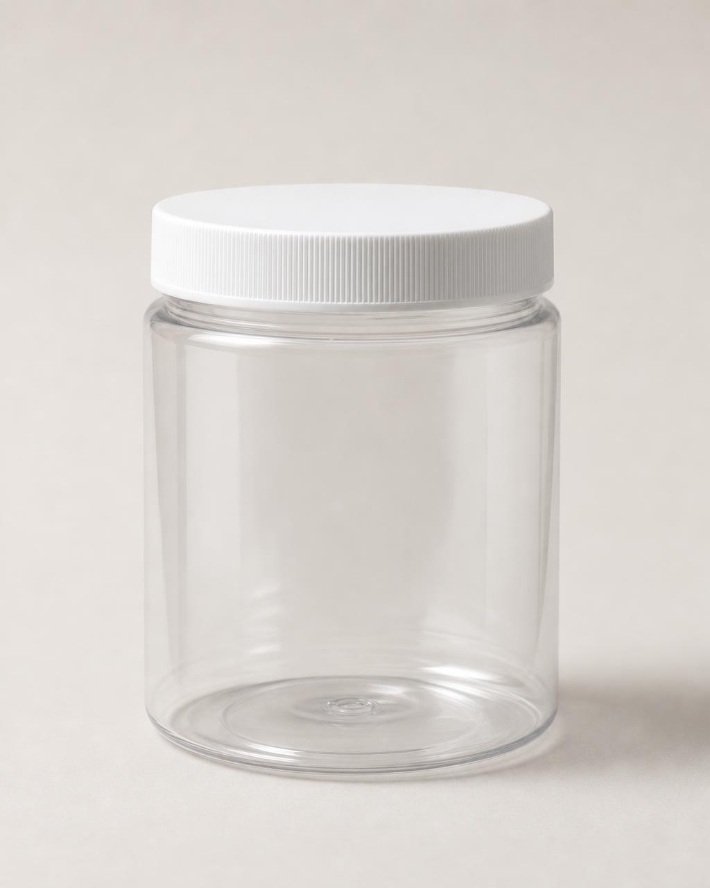 PET wide-mouth jar with screw cap