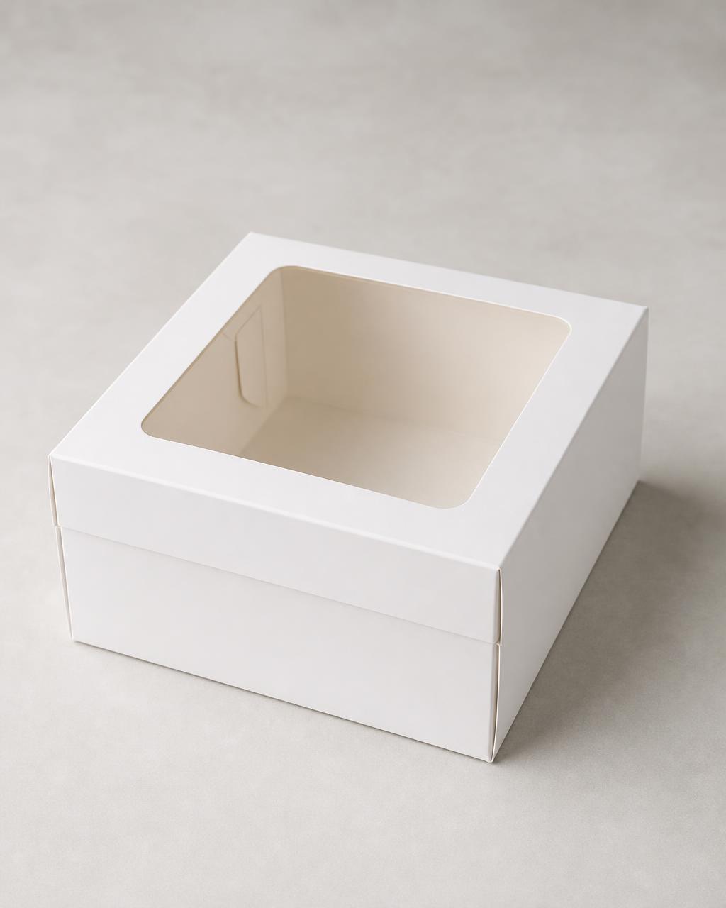 Cake box with or without window