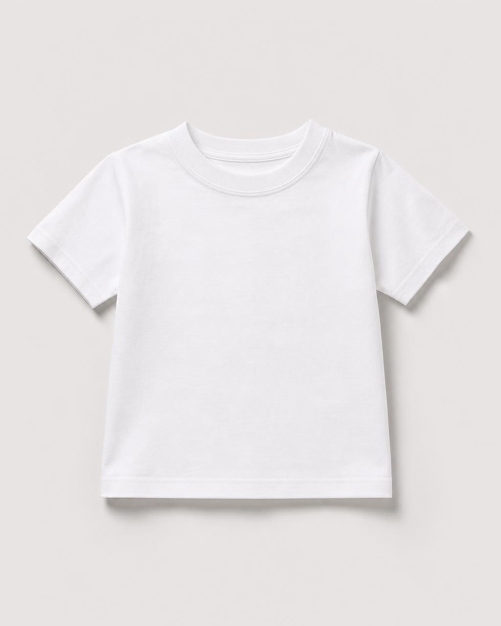 Plain kids round neck cotton t-shirt (blank), photo 2