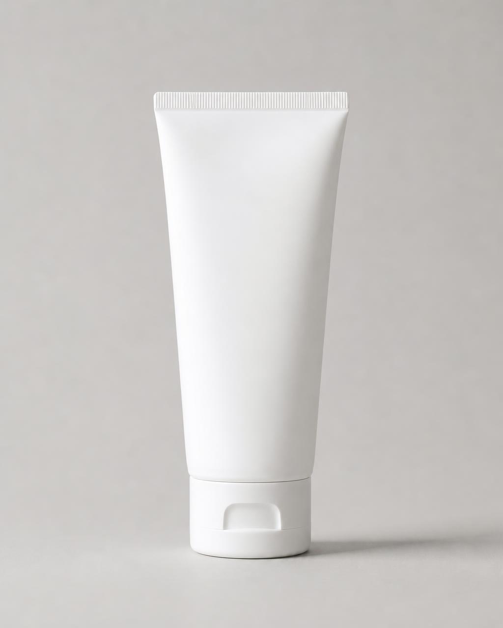 Cosmetic squeeze tube with flip-top or screw cap